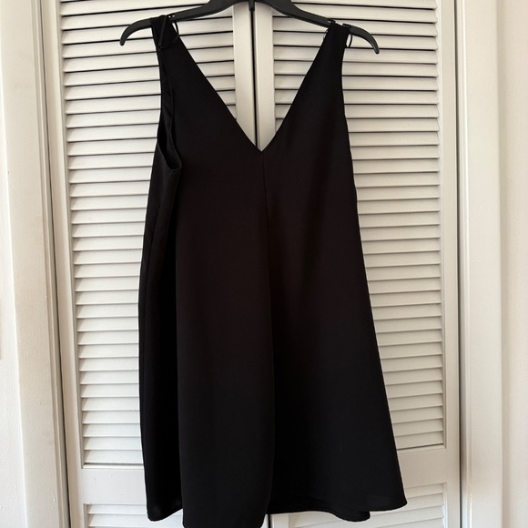 Zara Black V-Neck Shift Dress - Picture 3 of 5